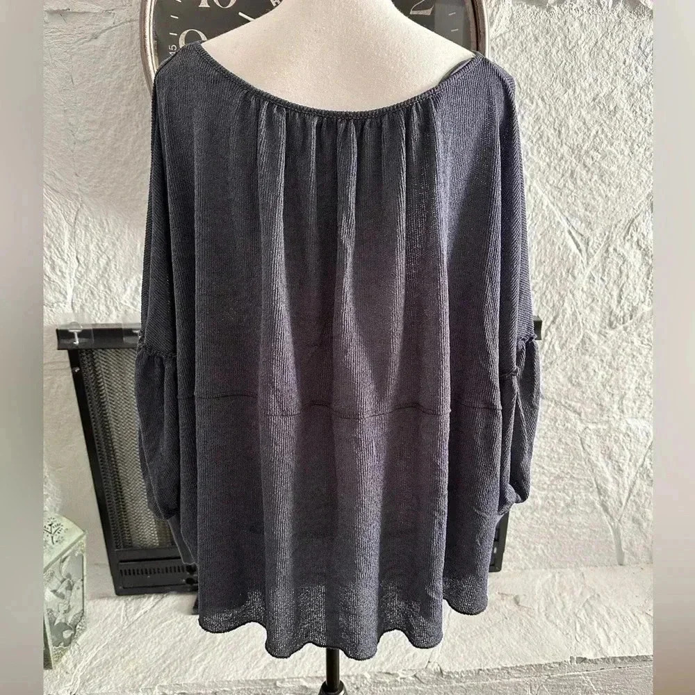 Free People Marla Henley Top in Poppyseed size Small - Picture 4 of 6